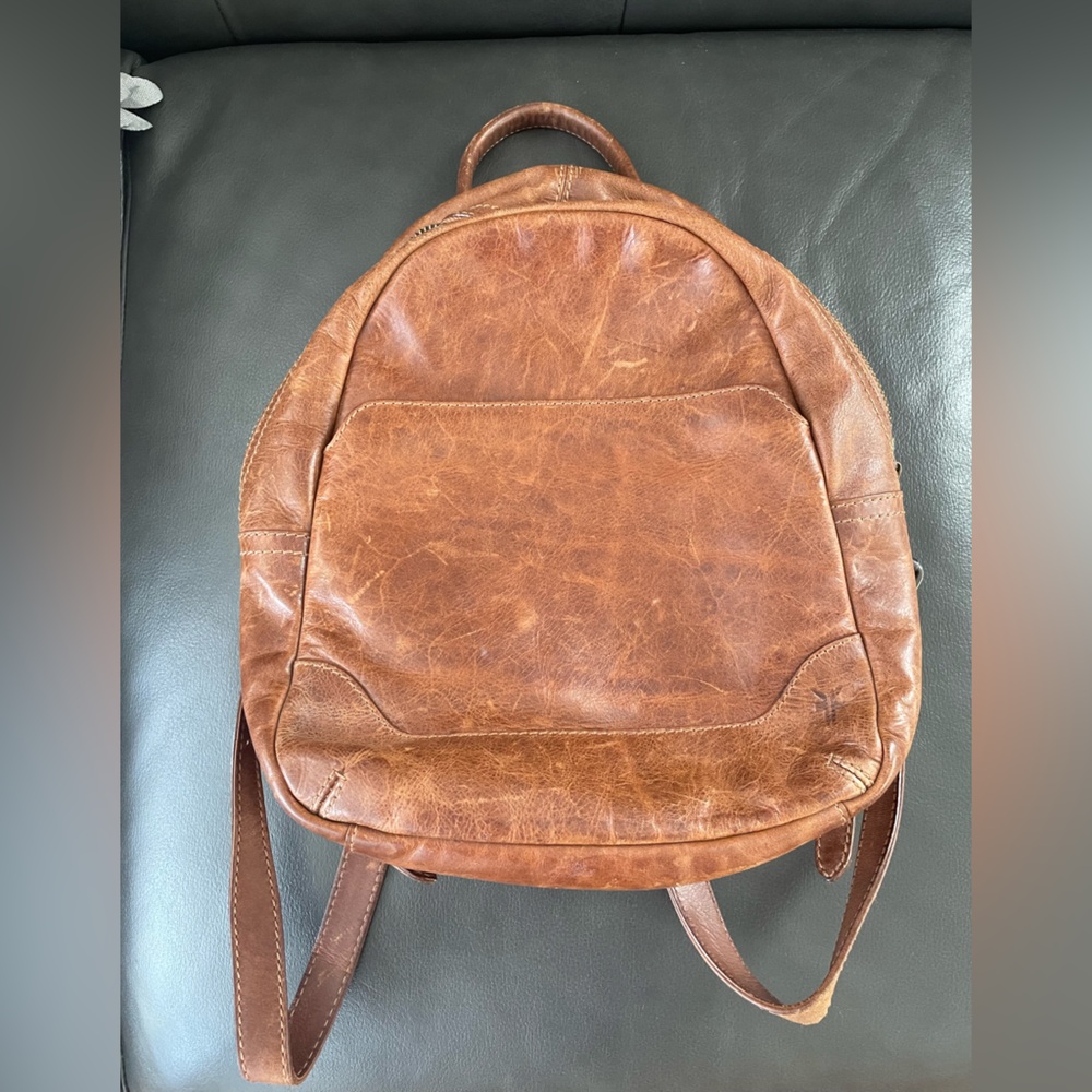 Frye distressed Melissa Brown Leather Backpack - Classic Casual